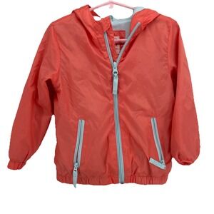 CAT and JACK Insulated Wind Breaker Jacket Childs Size 3T Salmon Color Hooded